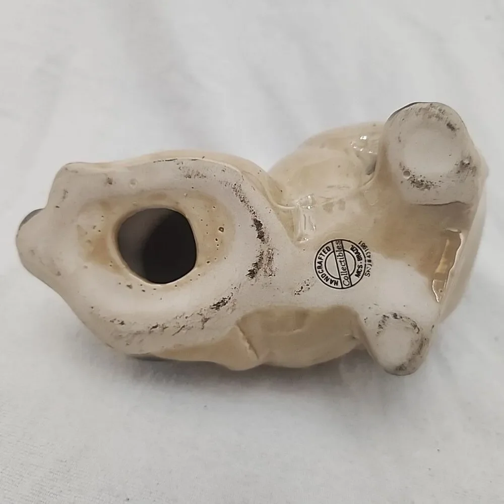 Statue Ceramic Siamese Cat MCS Brazil Hand Crafted Collectibles 431981 Vintage